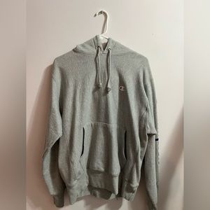 Grey champion heavyweight hoodie size medium